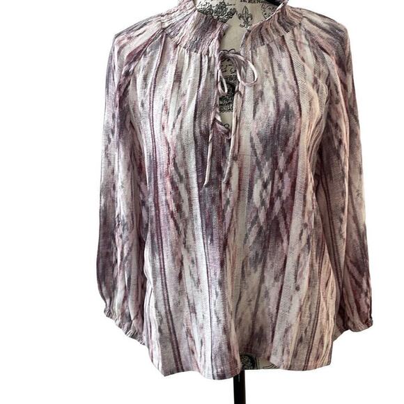 Tart Women's Pink Mauve Rayon Peasant Boho Blouse Small S - Picture 1 of 7